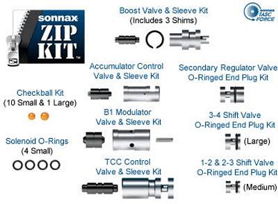 Sonnax Aisin Borg Warner AW60-40LE AF13 Zip Kit Automatic Transmission AW-60-40LE  : Oregon Performance Transmission